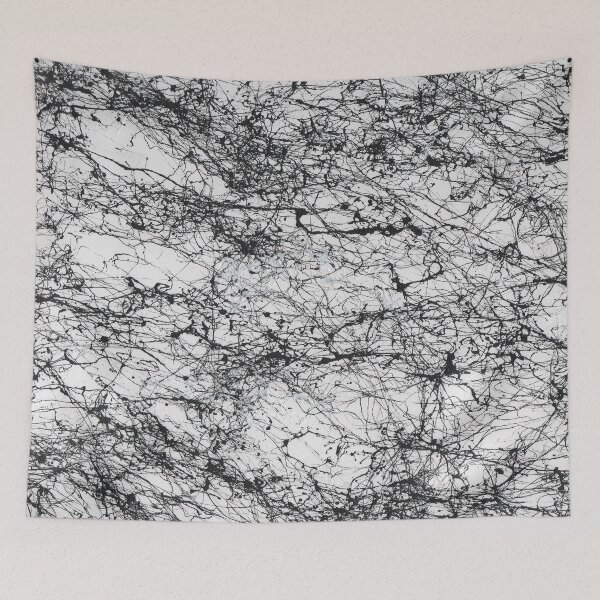 Item preview, Black White Marble Original Abstract Art designed and sold by BCSLight.