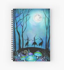 Witches Dancing Under the Moon Spiral Notebook