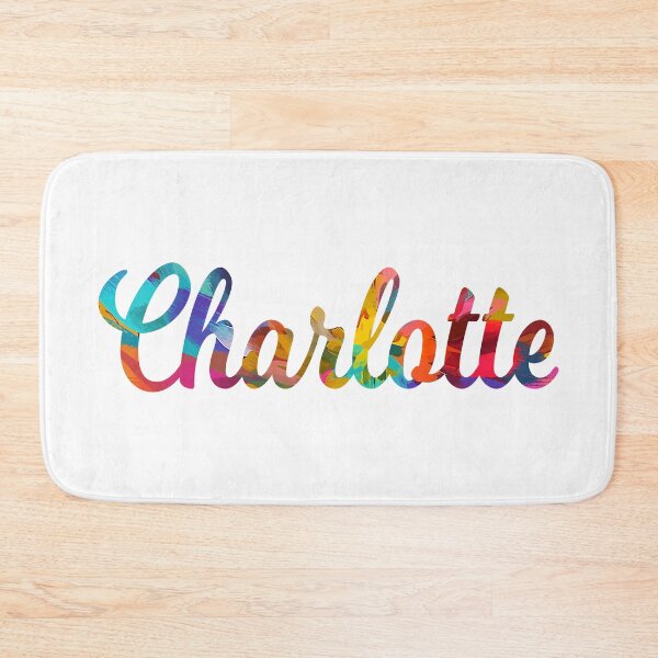 Item preview, Charlotte abstract painting girl's name designed and sold by ComicKitsch.