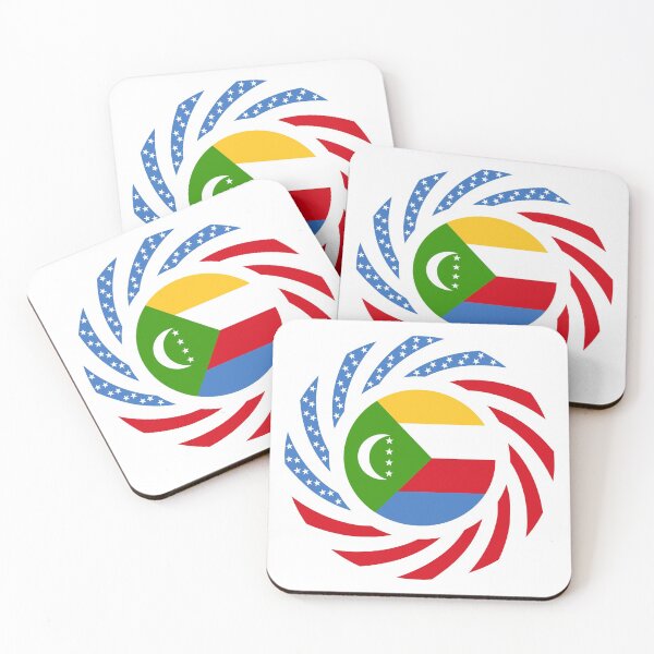 Item preview, Comoros American Multinational Patriot Flag Series designed and sold by Carbon-Fibre Media.