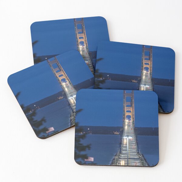 Item preview, Mackinac Bridge at Night designed and sold by Craig Sterken.