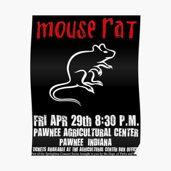 mouse rat parks and rec Poster