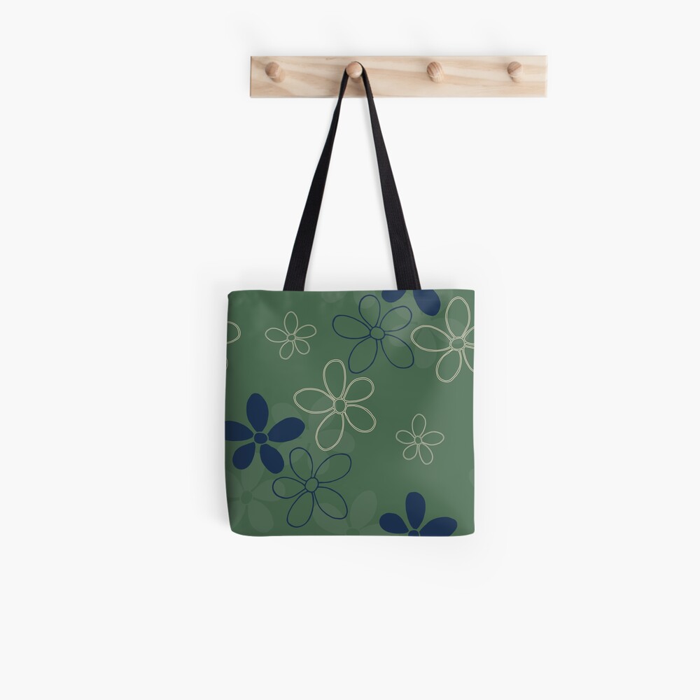 Floret Collection Floral Seamless Surface Pattern Tote Bag