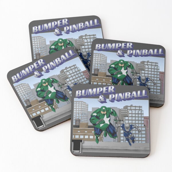 Item preview, Bumper & Pinball- Pro Video Game Playing Superheroes designed and sold by TorridComics.