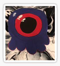 Cute Amoeba Fluid Art Sticker