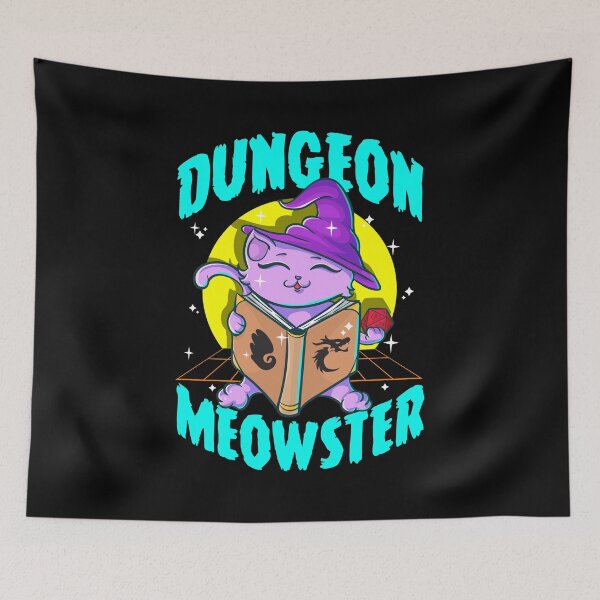 Item preview, Cute & Funny Dungeon Meowster Gamer Cat Pun designed and sold by perfectpresents.
