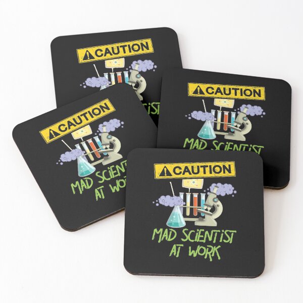 Item preview, CAUTION Mad Scientist At Work - Funny Science Scientist's designed and sold by Dressed For  Duty.