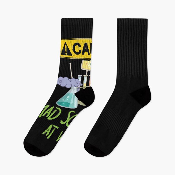 Item preview, CAUTION Mad Scientist At Work - Funny Science Scientist's designed and sold by Dressed For  Duty.