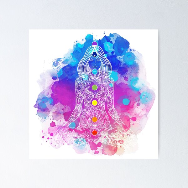 Item preview, Watercolor Lotus Chakras designed and sold by raliceyoga.