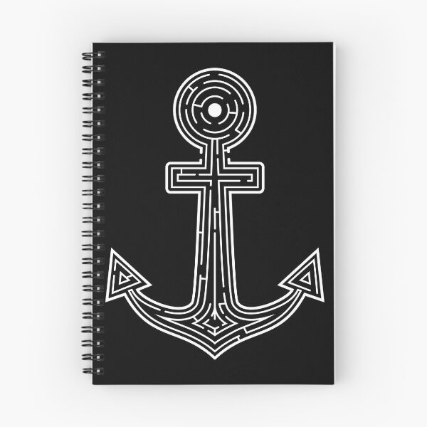 Item preview, Labyrint Anchor Black and White Design  designed and sold by TinoThreads.