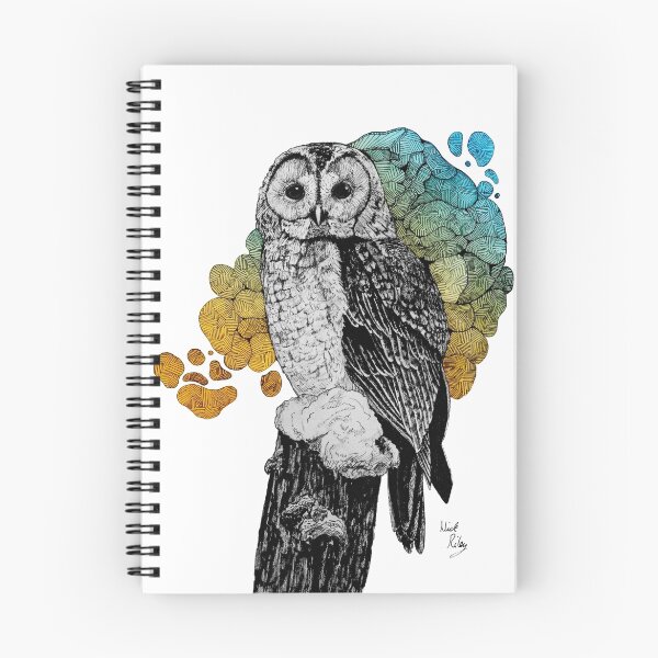 Item preview, Barred owl in color designed and sold by NickRileyArt.
