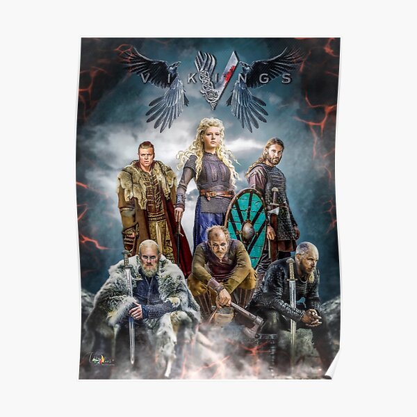 Vikingos todas las estaciones Póster
