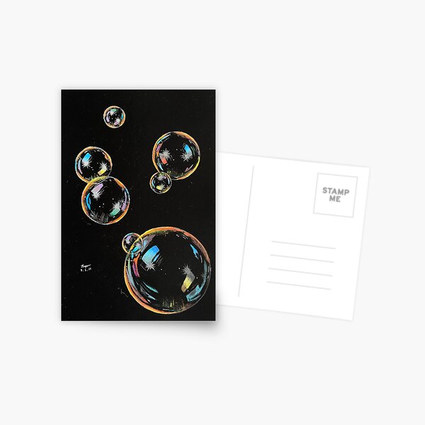Colorful bubbles Postcard