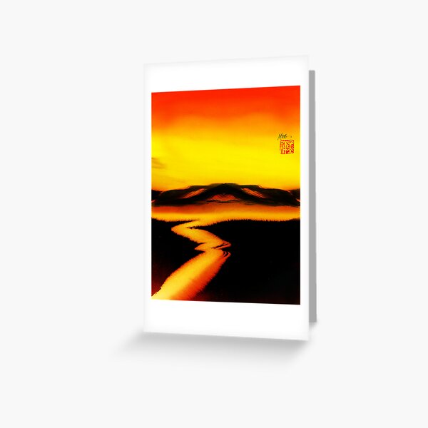 Deep Red Greeting Card