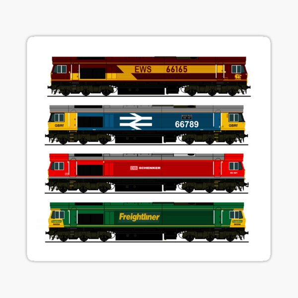 class 66 locomotives Sticker