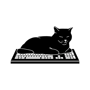 Artwork thumbnail, No Work Cat - Inverted by CCCDesign