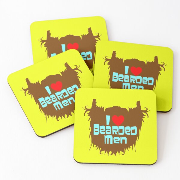 Item preview, I LOVE BEARDED MEN designed and sold by GorillaFarm.