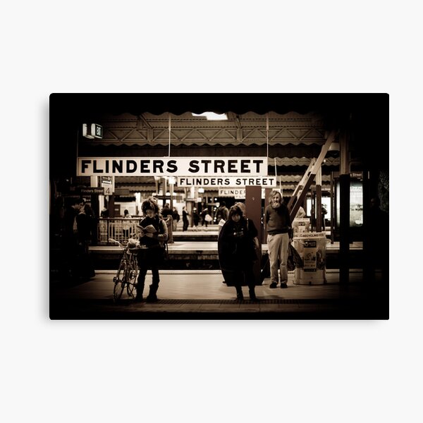Flinders St Platform 3 Canvas Print