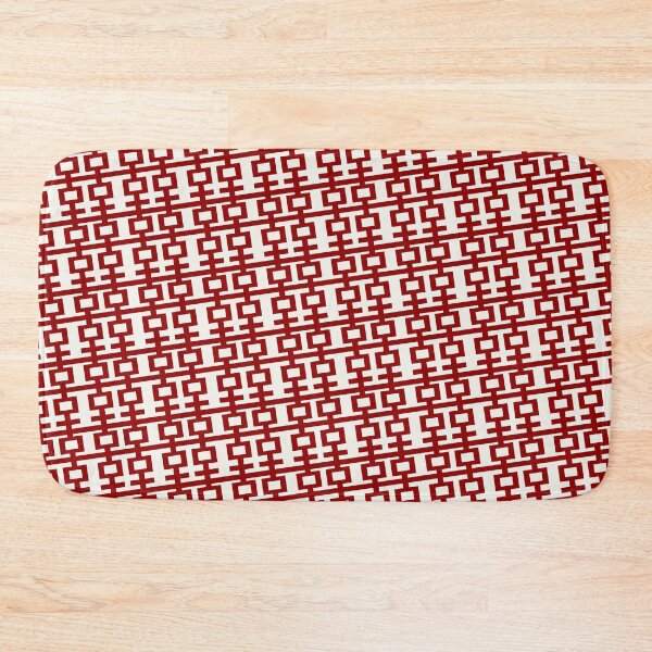Item preview, Simple Red Double Happiness In A Tilt Pattern, A Traditional Oriental Auspicious Symbol  | Modern Chinese Wedding © fatfatin   designed and sold by fatfatin.