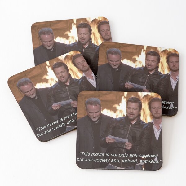Item preview, Brad Pitt reading FIGHT CLUB reviews designed and sold by cupidchu.