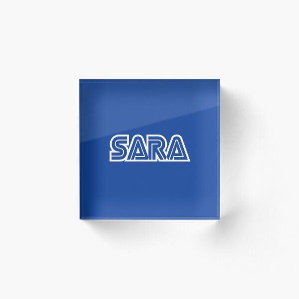Sara Gamer Girl name Acrylic Block