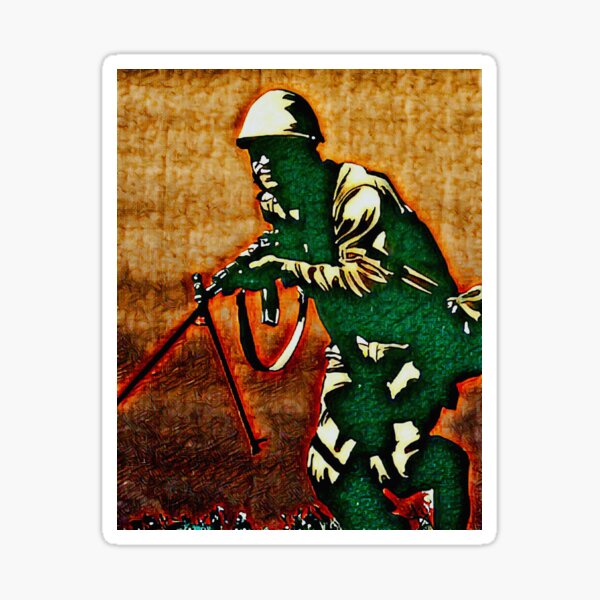 CUBAN RED ARMY SOLDIER Sticker