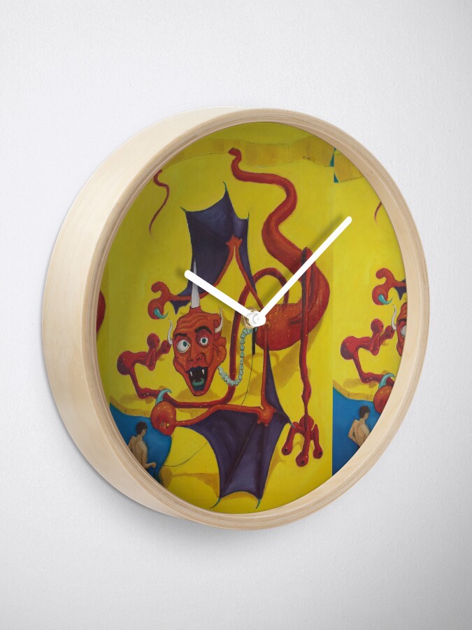 Alternate view of Red Dragon Kite Clock