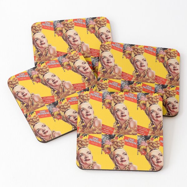 "Carmen Miranda 1941 Spanish Language movie magazine cover" Coasters