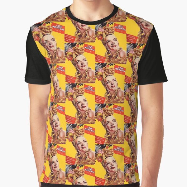 Carmen Miranda 1941 Spanish Language movie magazine cover Graphic T-Shirt