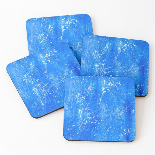 Item preview, Cerulean Blue Seas Marble Original Abstract Art designed and sold by BCSLight.