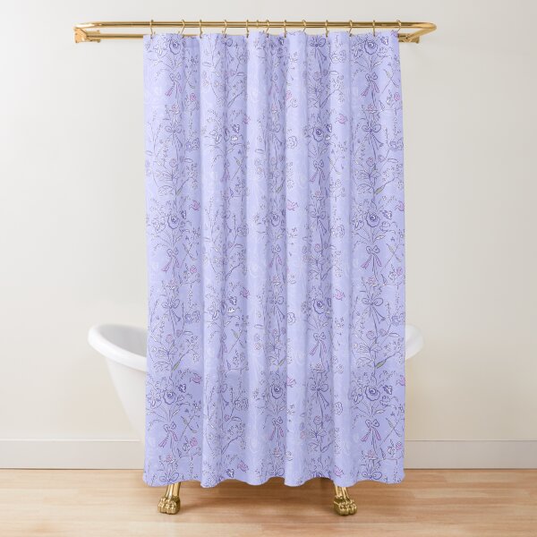 Modern chintz blue Shower Curtain