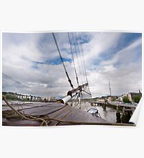 Bow of the Dunbrody Tall Ship, New Ross, County Wexford, Ireland Poster