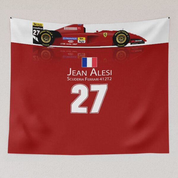 Item preview, Jean Alesi - 412T2 with red background designed and sold by JageOwen.