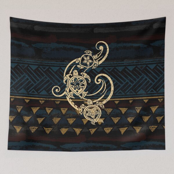 Item preview, Golden Tribal Honu's designed and sold by sunnthreads.