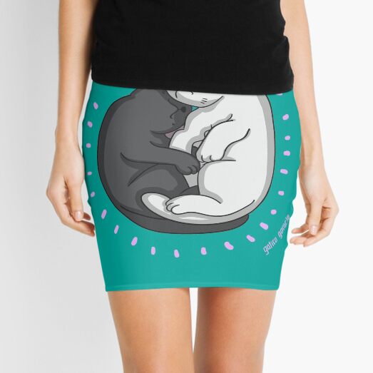 Cats sleeping Mini Skirt
