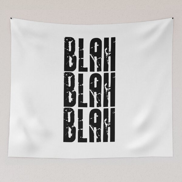 Item preview, Blah Blah Blah print designed and sold by Skippingbird.