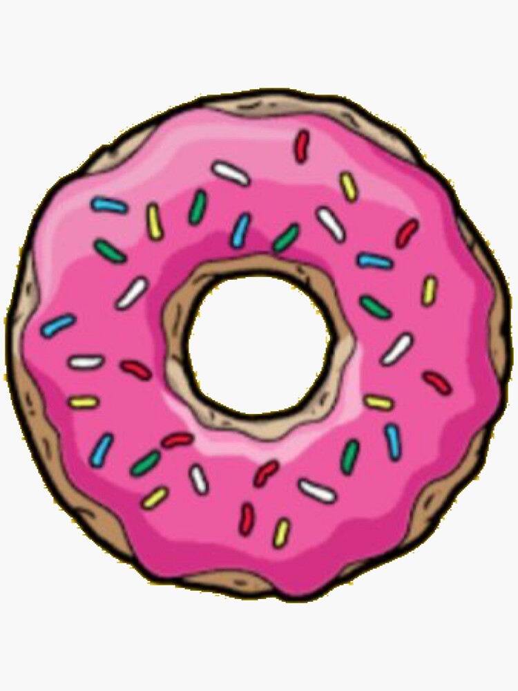 Thumbnail 3 of 3, Sticker, Pink Sprinkled Donut designed and sold by paytonstach.