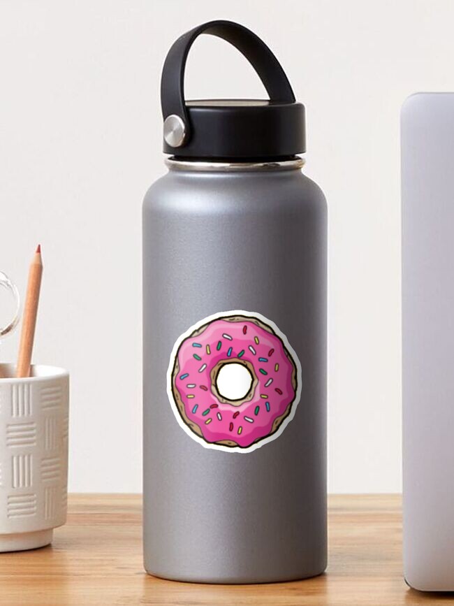 Thumbnail 1 of 3, Sticker, Pink Sprinkled Donut designed and sold by paytonstach.