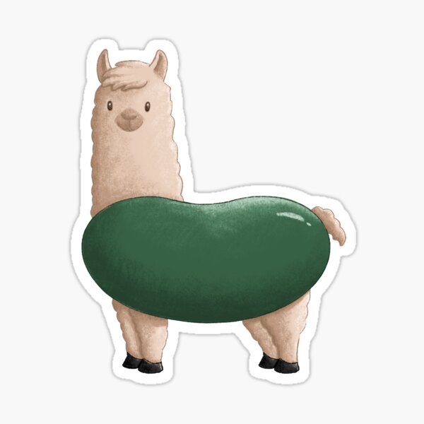 Llama Bean Sticker