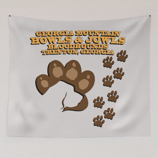 Artikelvorschau, Howls & Jowls Bloodhounds Trenton Georgia entworfen und verkauft von Warrior Veteran Clothing.