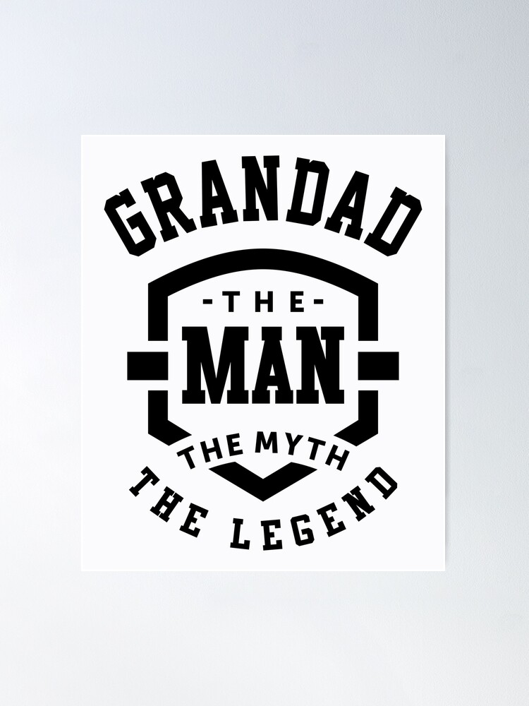 Grandpa The Man The Myth The Legend – Engraved Stainless Steel