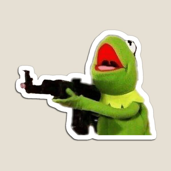 Vista previa del artículo con la obra «Kermit enojado», diseñado y vendido por TurttheTurtle.