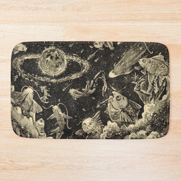 Item preview, Goldfish in Outer Space, Midnight Procession, Fishing for Stars designed and sold by BrushSong.