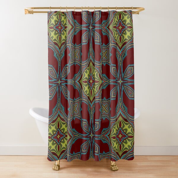 Embroidery Tribal Shower Curtain