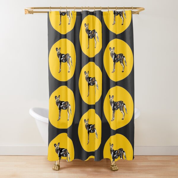 African Wild Dog Shower Curtain