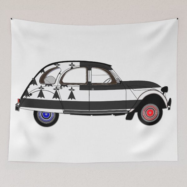 Item preview, 2CV with the Brittany Flag designed and sold by Buckwhite.