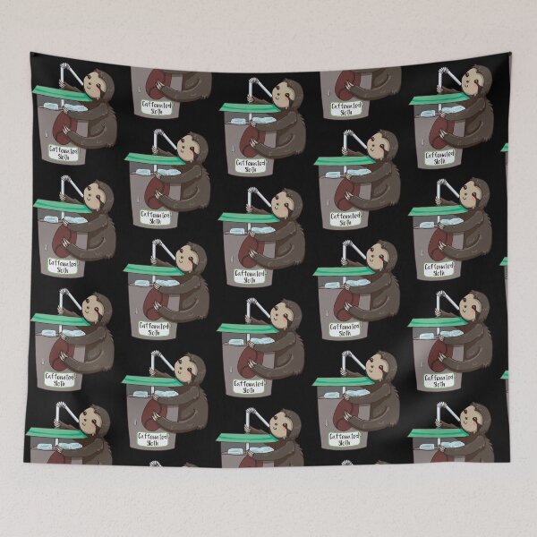 Item preview, Caffeinated Sloth I Love Coffee & Sloths designed and sold by fatamyfan1.