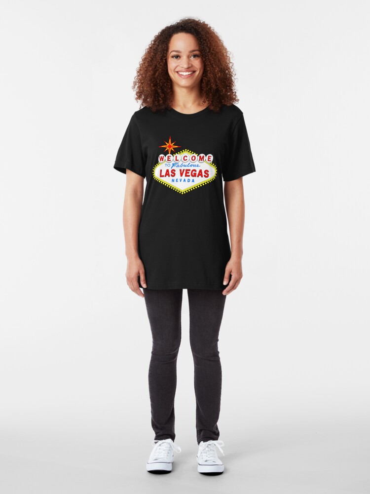 Alternate view of Welcome to Fabulous Las Vegas Slim Fit T-Shirt