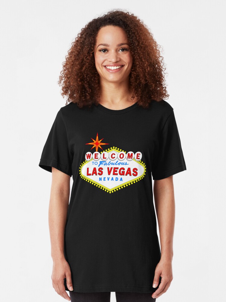 Alternate view of Welcome to Fabulous Las Vegas Slim Fit T-Shirt