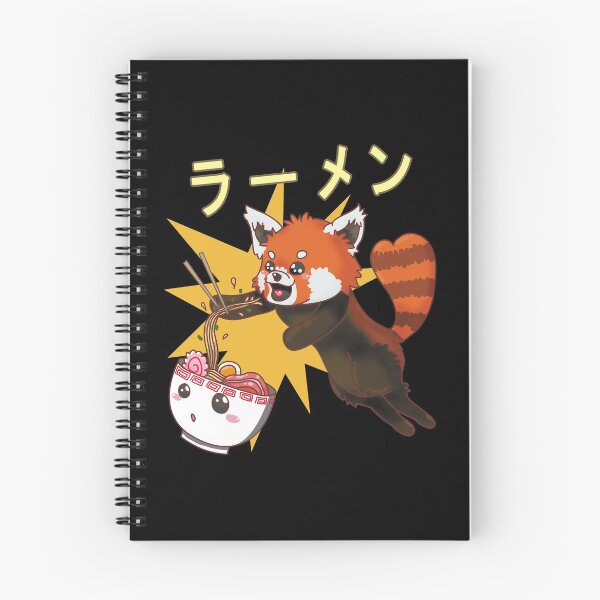 Item preview, Red Panda Loves Japanese Ramen Noodles designed and sold by fatamyfan1.